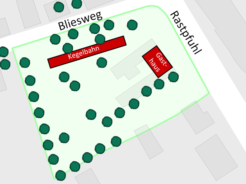 geplante Neugestaltung Gaststtte Rastpfuhl